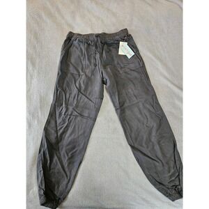 Cat & Jack Kids XL 14 Jogger Pants Black Gray Elastic Waist Drawstring New